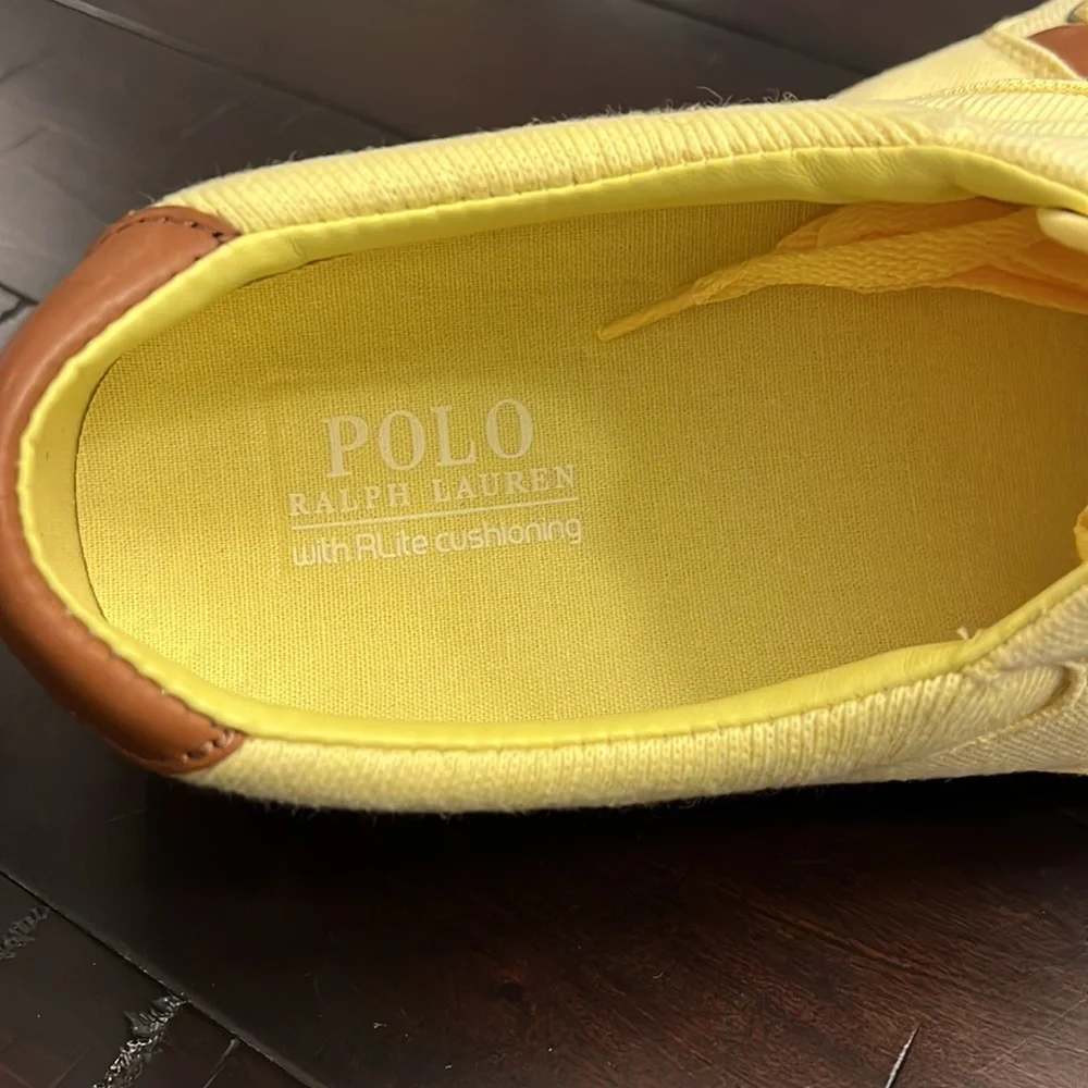 Polo Ralph Lauren Thorton II SK VLC boat deck shoes sneakers Banana Peel Men’s